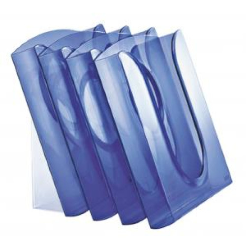 Prezentačná sada so 4 odkladačmi priehľadná modrá Prezentačná sada so 4 odkladačmi priehľadná modrá