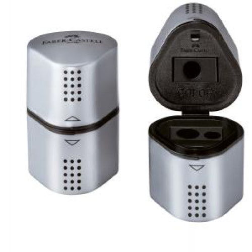 Strúhadlo Faber Castell Grip 2001 strieborné Strúhadlo Faber Castell Grip 2001 strieborné