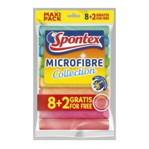 Utierky Spontex Microfibre 8 + 2 ZDARMA Utierky Spontex Microfibre 8 + 2 ZDARMA