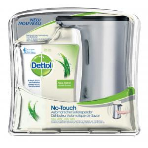 Dettol bezdotykový dávkovač s náplňou 250 ml - Aloe Vera Dettol bezdotykový dávkovač s náplňou 250 ml - Aloe Vera