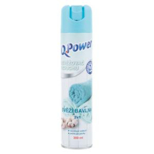 Q-Power osviežovač v spreji 300 ml Bavlna Q-Power osviežovač v spreji 300 ml Bavlna