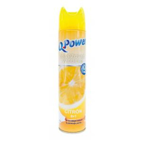 Q-Power osviežovač v spreji 300 ml - Citrón Q-Power osviežovač v spreji 300 ml - Citrón
