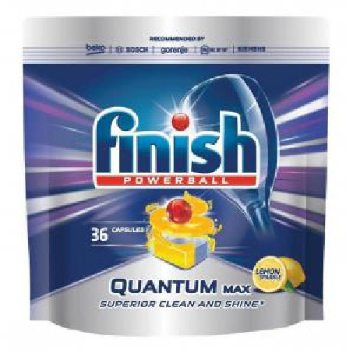 Finish tablety do umývačky riadu Quantum Max (36 ks) Lemon Finish tablety do umývačky riadu Quantum Max (36 ks) Lemon