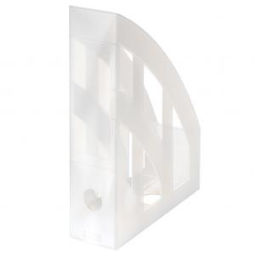 Stojan na časopisy Herlitz transparentný biely Stojan na časopisy Herlitz transparentný biely
