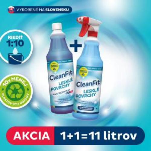 Cleanfit ultrakoncentrát - Lesklé povrchy 1+1=11 l Cleanfit ultrakoncentrát - Lesklé povrchy 1+1=11 l