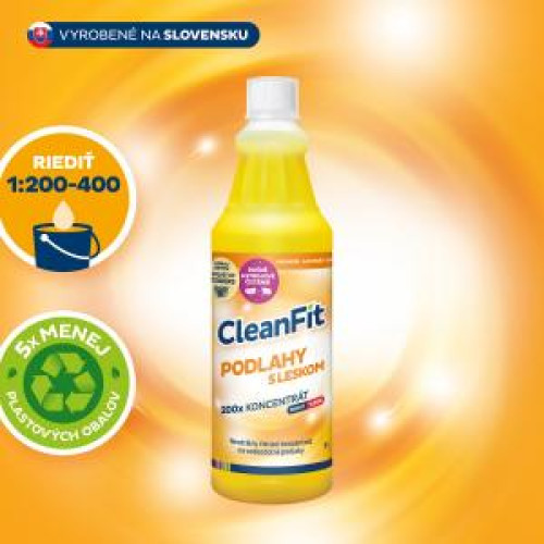 Cleanfit ultrakoncentrát - Podlahy s leskom 1 l Cleanfit ultrakoncentrát - Podlahy s leskom 1 l