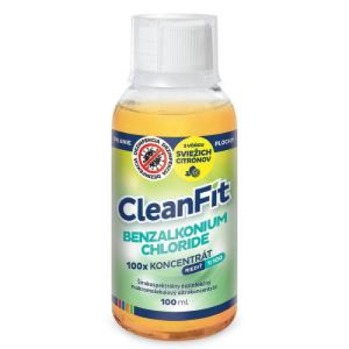 Cleanfit ultrakoncentrát - Benzalkonium Chloride dezinfekčný 100 ml Cleanfit ultrakoncentrát - Benzalkonium Chloride dezinfekčný 100 ml