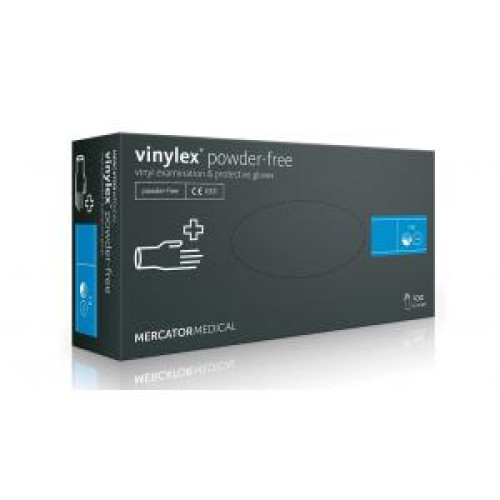Rukavice jednorazové, vinylové, nepudrované, biele 8/M (100 ks)