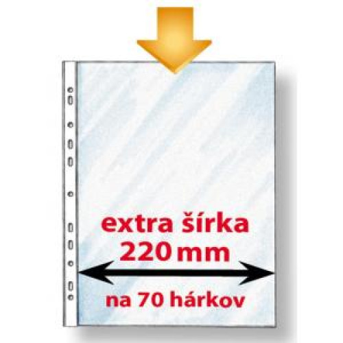 Euroobal Karton PP economy A4 maxi extra široký 50mic 50ks Euroobal Karton PP economy A4 maxi extra široký 50mic 50ks