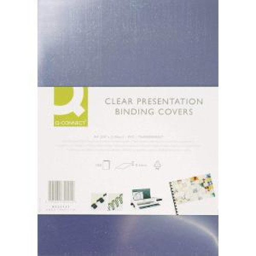 Plastové obálky na krúžkovú väzbu Q-Connect A3 PVC 200mic číre Plastové obálky na krúžkovú väzbu Q-Connect A3 PVC 200mic číre