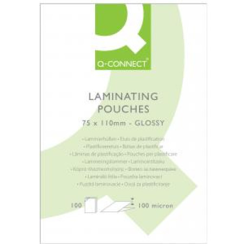 Laminovacie fólie Q-Connect 75x110 100mic. Laminovacie fólie Q-Connect 75x110 100mic.