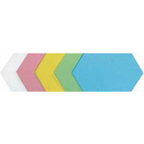 Moderačné šesťuholníky 9,5x20,5 cm mix 250ks