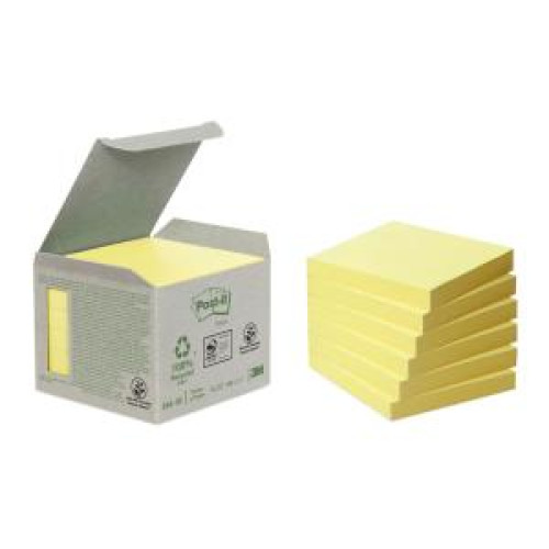 Bločky Post-it recyklované, 76x76 mm, žlté Bločky Post-it recyklované, 76x76 mm, žlté