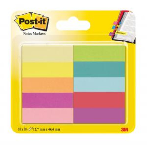 Záložky Post-it papierové, 12,7x44,4 mm Záložky Post-it papierové, 12,7x44,4 mm