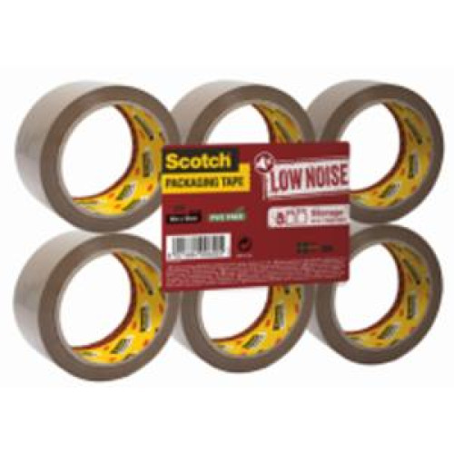 Baliaca páska Scotch s tichým odvíjaním, neobsahuje PVC, hnedá, 48mm x 50m, 6 roliek Baliaca páska Scotch s tichým odvíjaním, neobsahuje PVC, hnedá, 48mm x 50m, 6 roliek