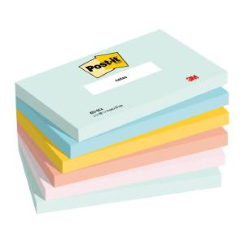 Bločky Post-it BEACHSIDE, veľkosť 76x127 mm, 6x100 lístkov Bločky Post-it BEACHSIDE, veľkosť 76x127 mm, 6x100 lístkov