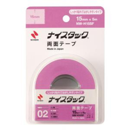 Lepiaca páska obojstranná NICHIBAN 15mm x 5m na sklo a kovy premiestniteľná Lepiaca páska obojstranná NICHIBAN 15mm x 5m na sklo a kovy premiestniteľná