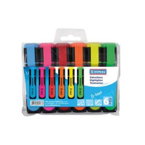 Sada zvýrazňovačov DONAU D-text 6S Sada zvýrazňovačov DONAU D-text 6S