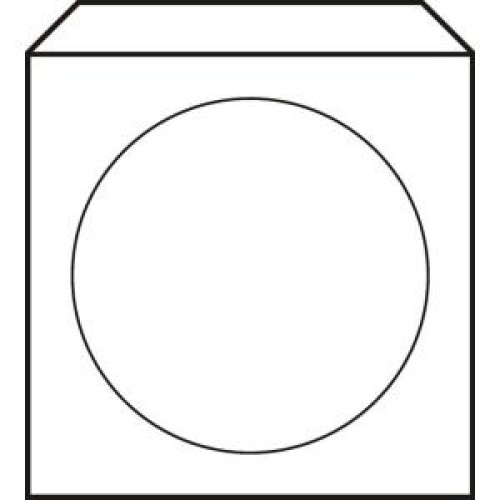 Obálky na CD 125x125 s okienkom 100 ks Obálky na CD 125x125 s okienkom 100 ks