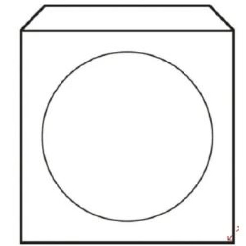 Obálky na CD 125x125 s okienkom 50 ks Obálky na CD 125x125 s okienkom 50 ks