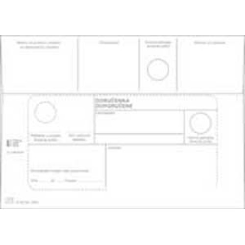 Poštové obálky B6 doručenka, recyk. oliz. 1000 ks Poštové obálky B6 doručenka, recyk. oliz. 1000 ks