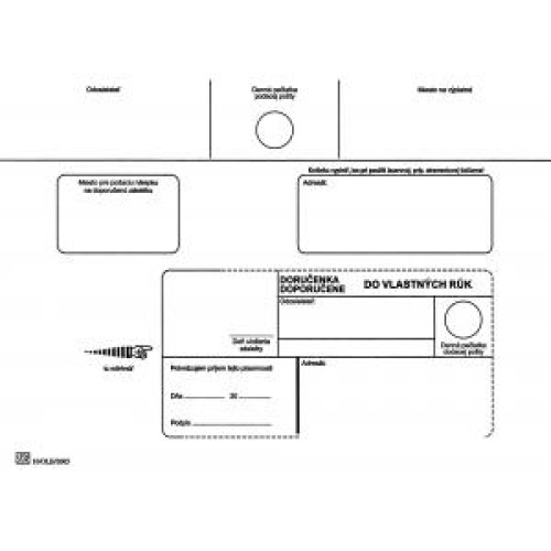 Poštové obálky C5 doručenka do VR OD, Doposielať, 100 ks Poštové obálky C5 doručenka do VR OD, Doposielať, 100 ks