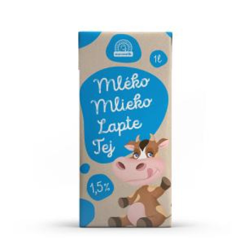 Trvanlivé mlieko Euromilk polotučné 1,5% 1 ℓ Trvanlivé mlieko Euromilk polotučné 1,5% 1 ℓ