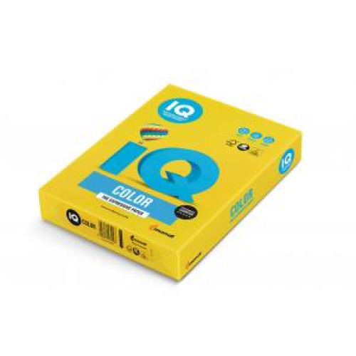 Farebný papier IQ color intenzívny žltý IG50, A4, 80g Farebný papier IQ color intenzívny žltý IG50, A4, 80g