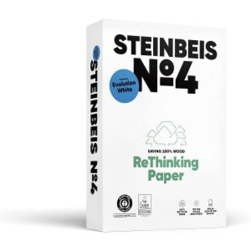 Kopírovací papier Steinbeis №4 recyklovaný A4, 80g CIE 135 Kopírovací papier Steinbeis №4 recyklovaný A4, 80g CIE 135