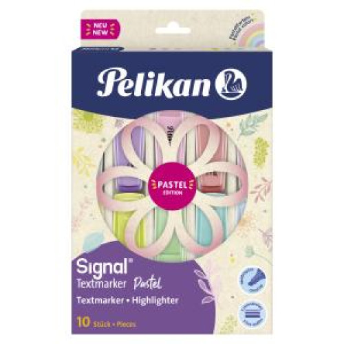 Sada zvýrazňovačov Pelikan Signal pastel 10s Sada zvýrazňovačov Pelikan Signal pastel 10s