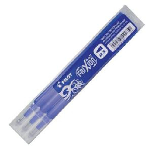 Náhradná náplň do gumovacieho rollera PILOT Frixion 0,5mm modrá 3ks Náhradná náplň do gumovacieho rollera PILOT Frixion 0,5mm modrá 3ks