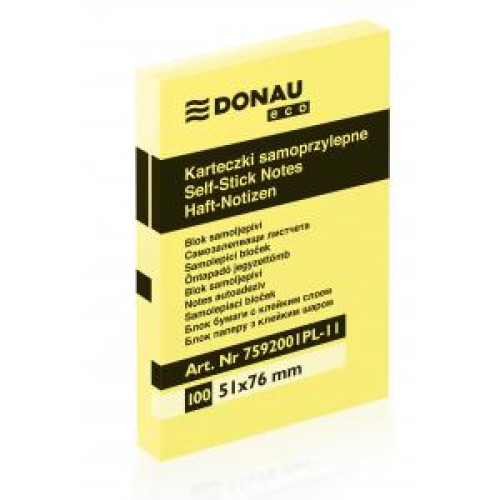 Bloček Donau ECO žltý 51x76mm