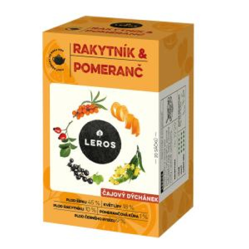 Čaj LEROS bylinný Čajová chvíľka rakytník & pomaranč HB 20 x 2 g Čaj LEROS bylinný Čajová chvíľka rakytník & pomaranč HB 20 x 2 g