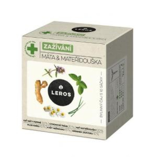 Čaj LEROS bylinný Natur Imunita trávenie, mäta & materina dúška HB 10 x 1,5 g Čaj LEROS bylinný Natur Imunita trávenie, mäta & materina dúška HB 10 x 1,5 g