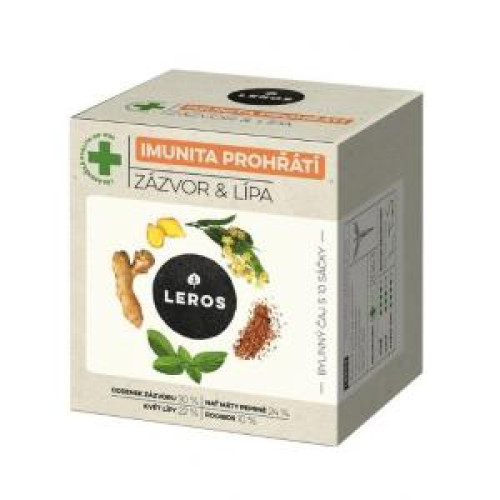 Čaj LEROS bylinný Natur Imunita lipa & zázvor HB 10 x 2 g Čaj LEROS bylinný Natur Imunita lipa & zázvor HB 10 x 2 g
