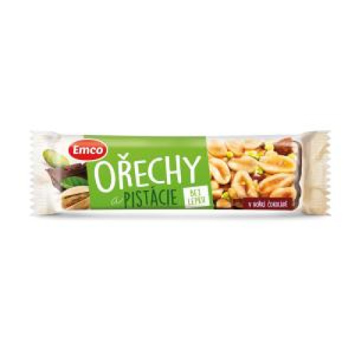 Tyčinka Emco bez lepku 35 g Orechy a pistácie Tyčinka Emco bez lepku 35 g Orechy a pistácie