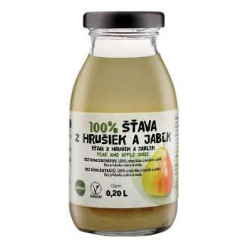 ZDRAVO šťava 100% hruškovo-jablková 10 x 0,2 ℓ NEVRATNÉ SKLO ZDRAVO šťava 100% hruškovo-jablková 10 x 0,2 ℓ NEVRATNÉ SKLO