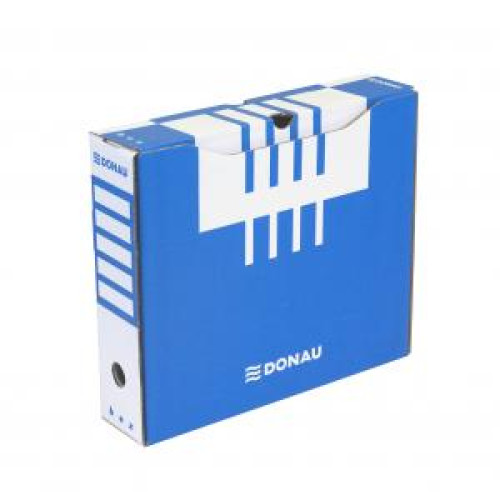 Archívny box DONAU 80mm modrý Archívny box DONAU 80mm modrý