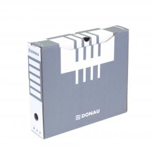 Archívny box DONAU 80mm sivý Archívny box DONAU 80mm sivý