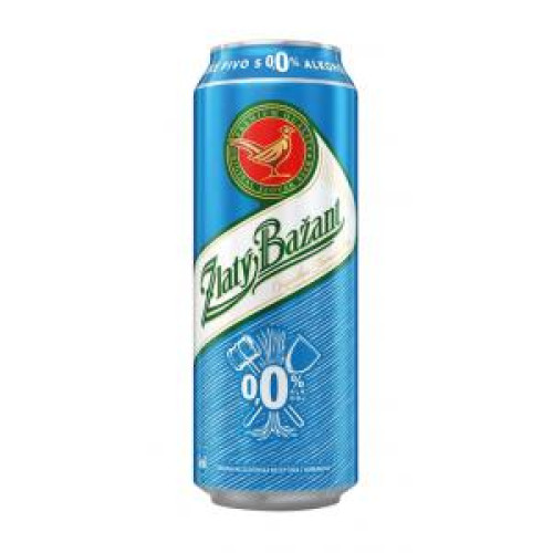 Pivo Zlatý Bažant 0% nealko 24 x 0,5 ℓ Svetlé plechovka Pivo Zlatý Bažant 0% nealko 24 x 0,5 ℓ Svetlé plechovka