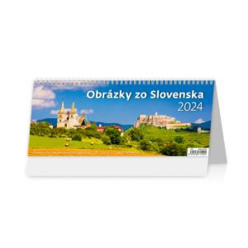 Stolový kalendár Obrázky zo Slovenska 2024 Stolový kalendár Obrázky zo Slovenska 2024