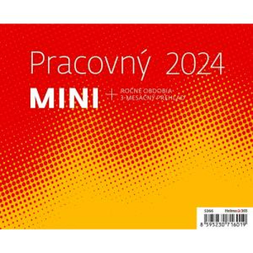 Stolový kalendár pracovný MINI 2024 Stolový kalendár pracovný MINI 2024