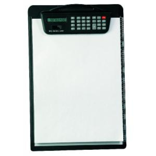 Písacia podložka A4 s kalkulačkou čierna Písacia podložka A4 s kalkulačkou čierna