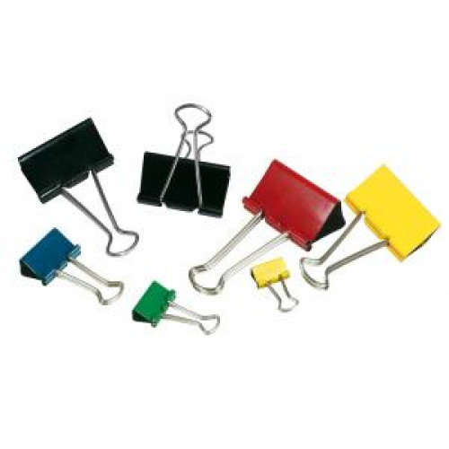 Klipy na dokumenty 25mm farebné 12ks Klipy na dokumenty 25mm farebné 12ks