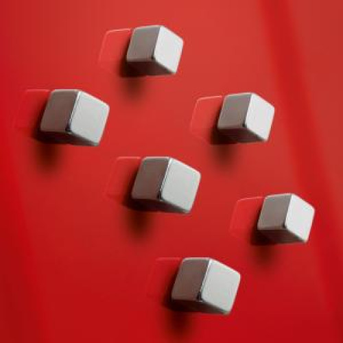 Magnety Sigel na sklenené tabule , dizajn kocka 6ks Magnety Sigel na sklenené tabule , dizajn kocka 6ks