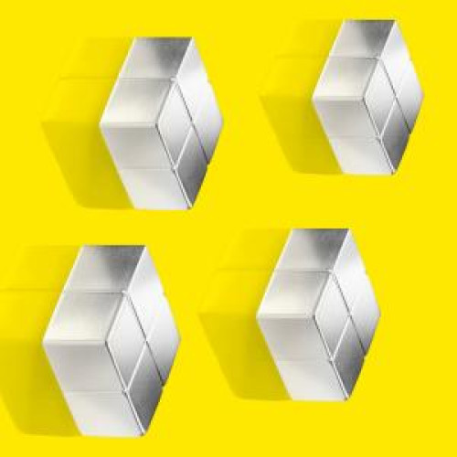 Magnety Sigel na sklenené tabule, kocka 4 ks extra silné Magnety Sigel na sklenené tabule, kocka 4 ks extra silné