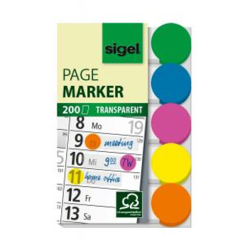 Záložky samolepiace značkovacie, 50x15mm, 5x40 lístkov Záložky samolepiace značkovacie, 50x15mm, 5x40 lístkov