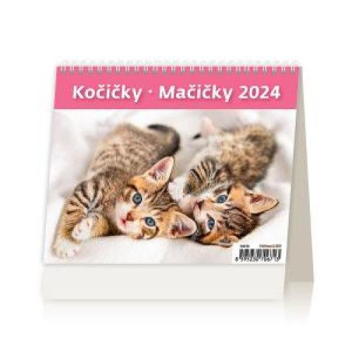 Stolový kalendár MiniMax Mačičky 2024 Stolový kalendár MiniMax Mačičky 2024