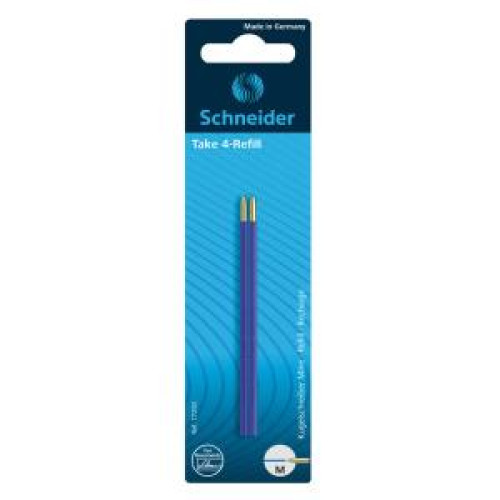 Náplň do guľôčkového pera Take 4 modrá 2ks