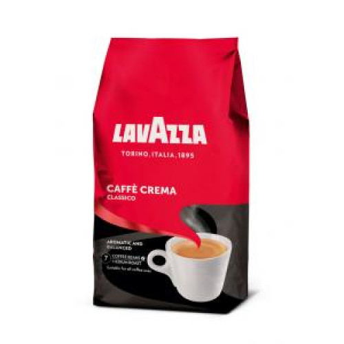 Káva LAVAZZA Caffe Crema Classico zrnková 1 kg Káva LAVAZZA Caffe Crema Classico zrnková 1 kg